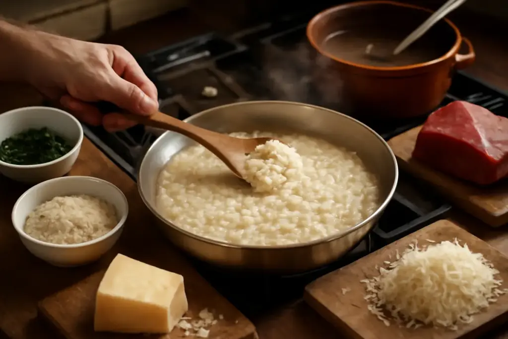 La preparazione del Risotto alla Salvator Rosa: passaggi autentici per un risultato perfetto