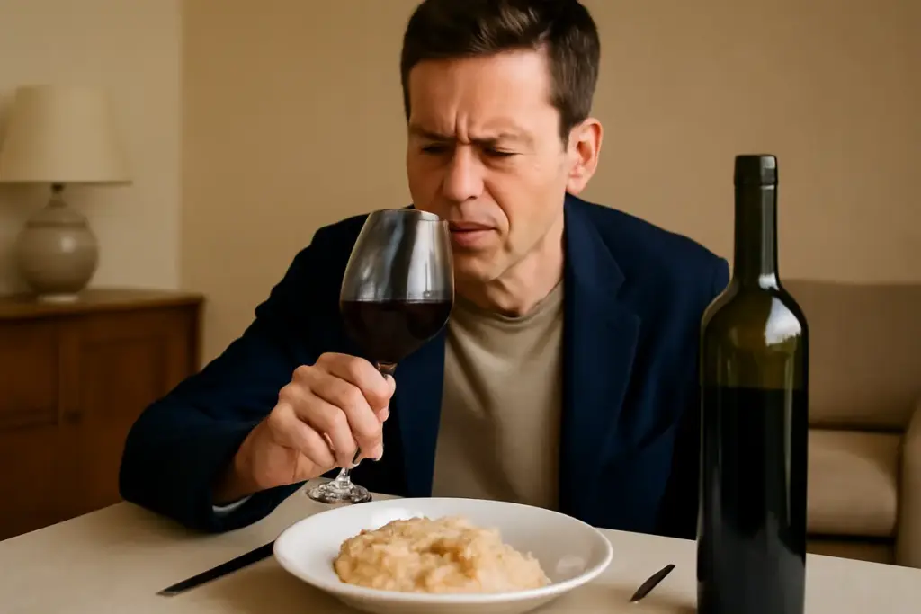 Cosa succede se accompagni il risotto con vino troppo giovane? Il rischio che pochi considerano e come evitarlo