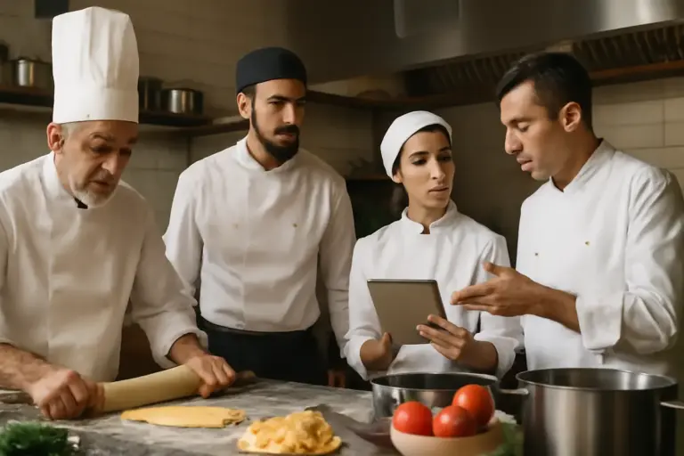 Brigata di cucina italiana: tradizione e innovazione che coesistono nel lavoro quotidiano